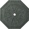 Ekena Millwork Spring Octagonal Medallion (Canopies up to 3"), 29 1/8"OD x 2 1/4"ID x 1 1/8"P, Athenian Green CM30SPAGC - alternate 1